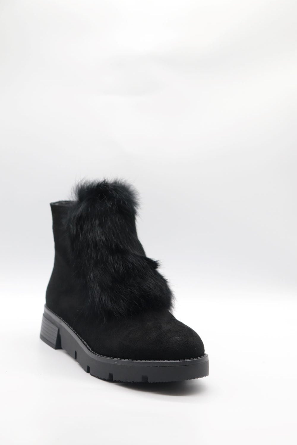 Fur Flat Boot Voile Fashion