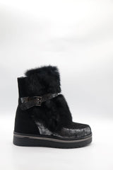 Fur Flat Boot Voile Fashion