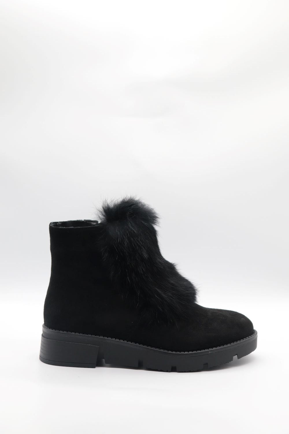 Fur Flat Boot Voile Fashion