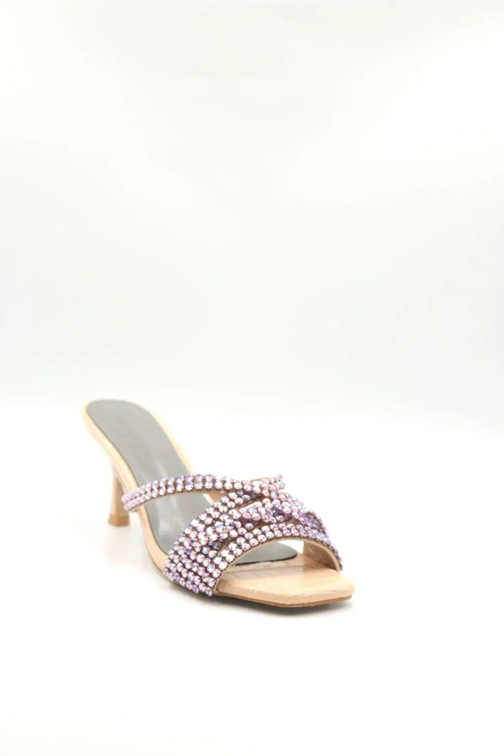 Heel Mule Sandal Voile Fashion