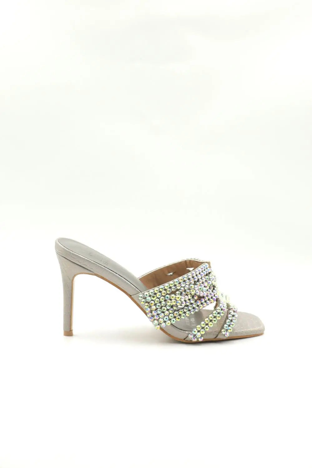 Heel Mule Sandal Voile Fashion