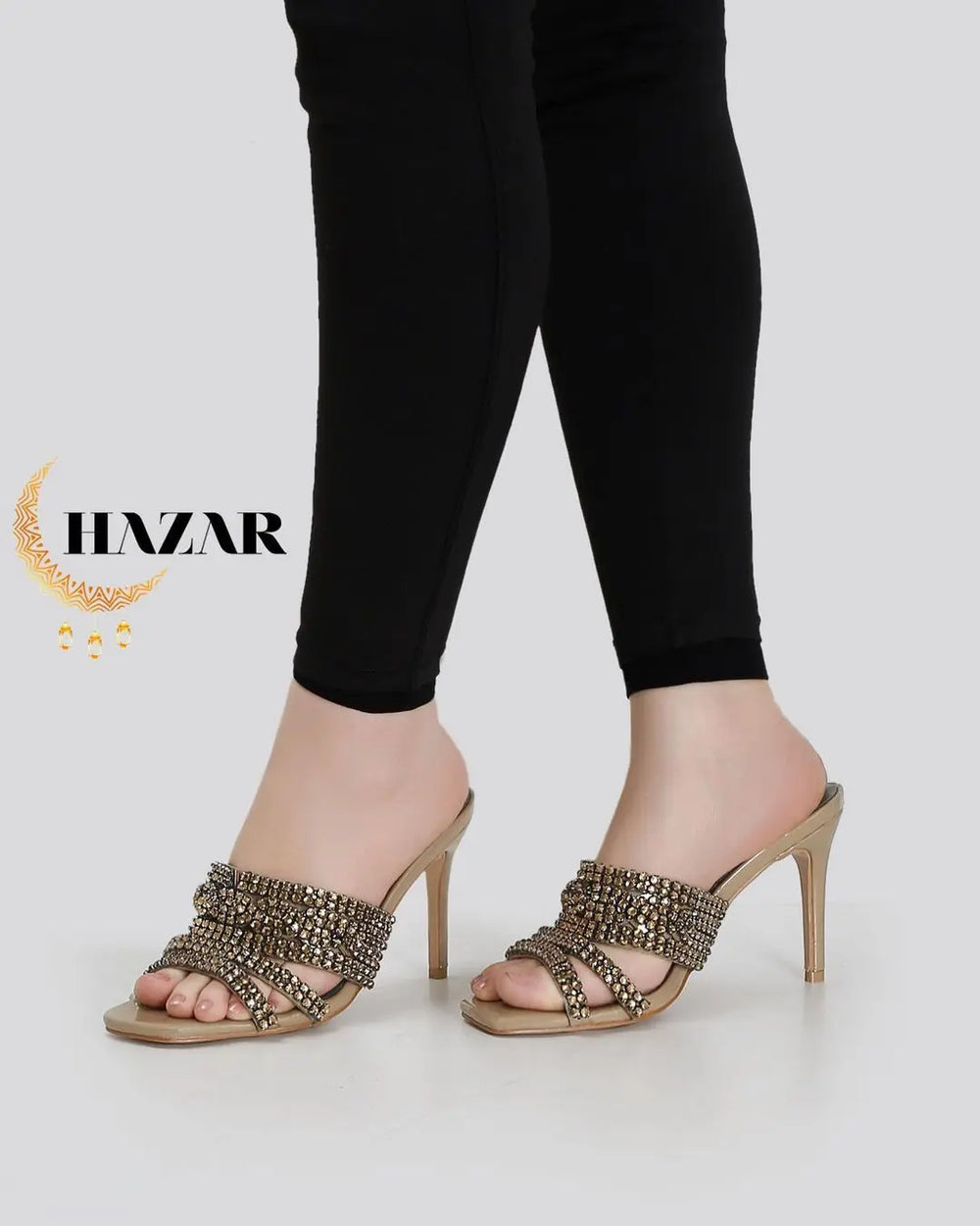 Heel Mule Sandal Voile Fashion