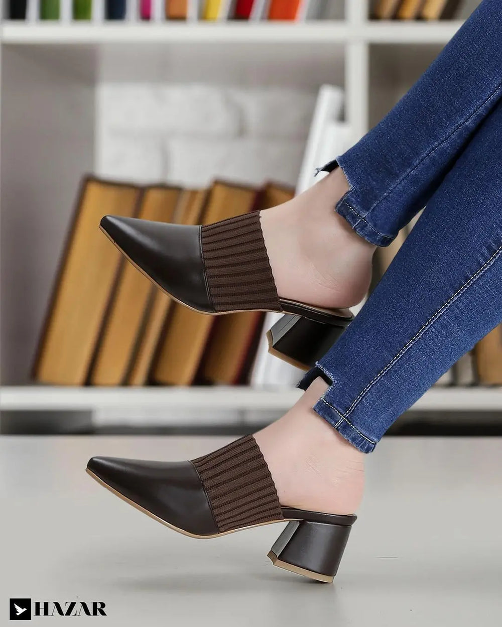 Heel Mule Voile Fashion