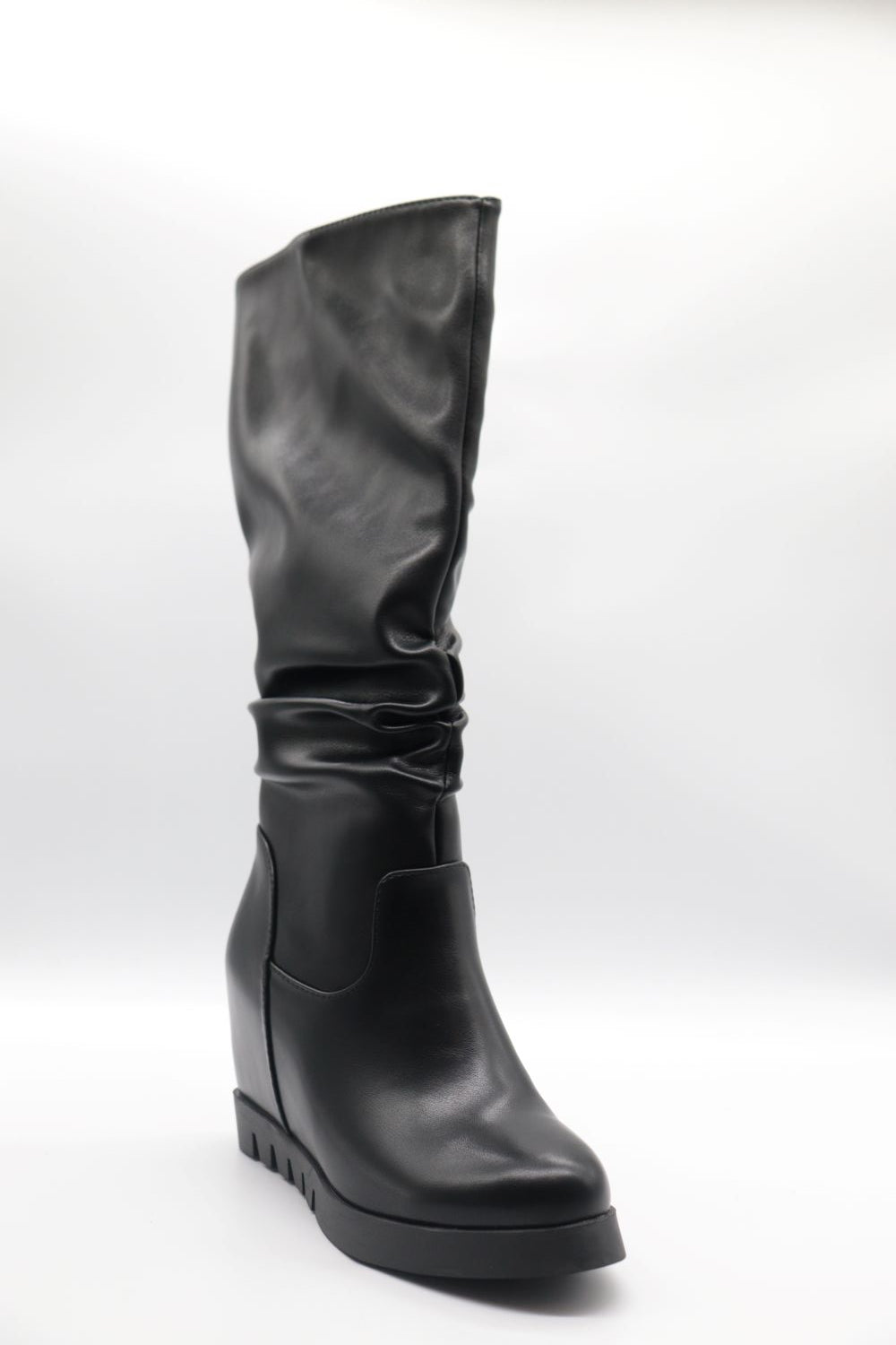 High Wedge Boot Voile Fashion