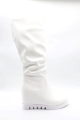 High Wedge Boot Voile Fashion