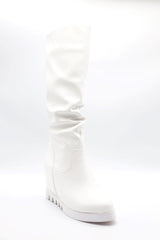 High Wedge Boot Voile Fashion