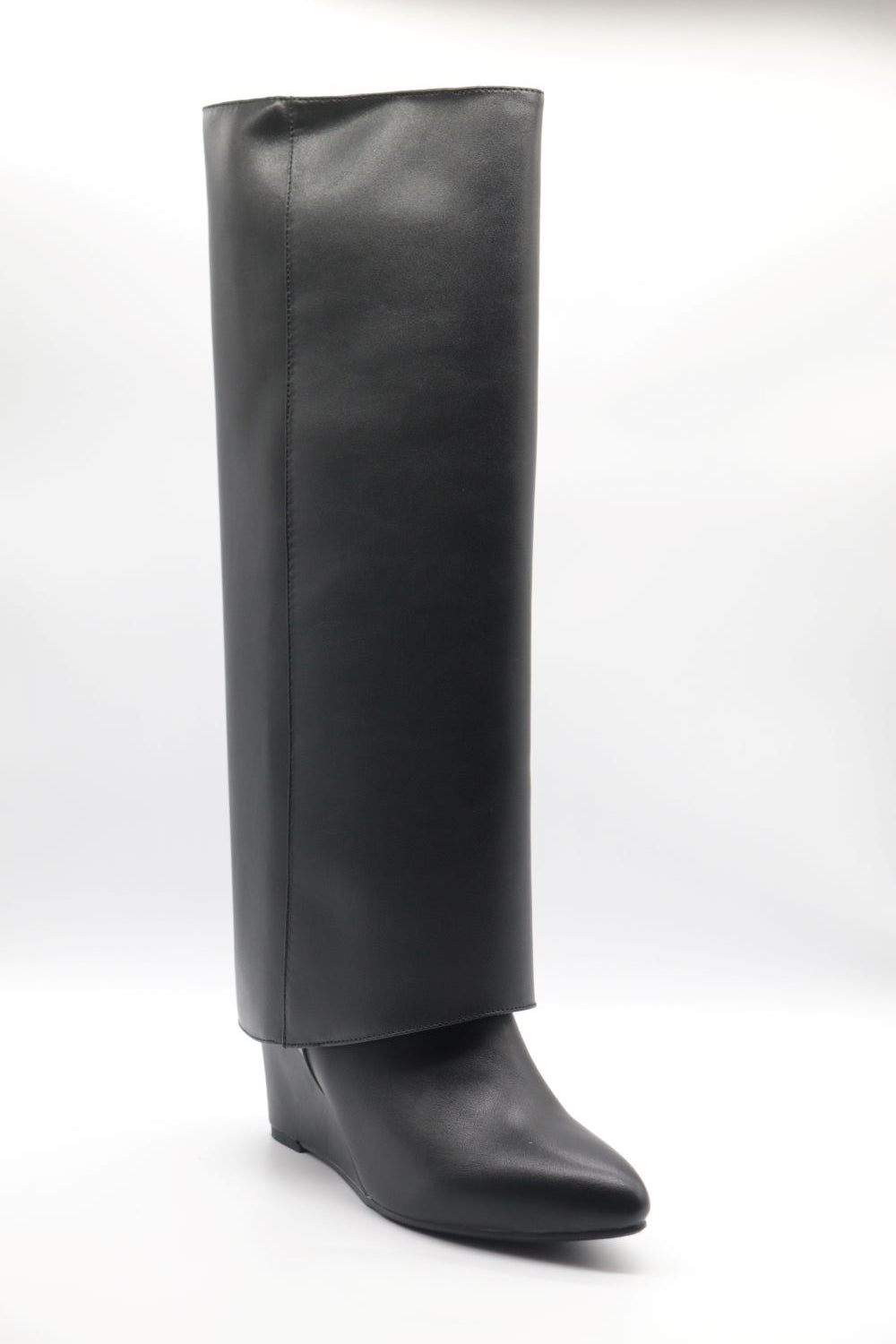 High Wedge Boot Voile Fashion