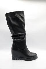 High Wedge Boot Voile Fashion