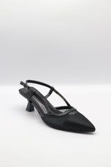 Ankle Strap Kitten Heel -  Hazar