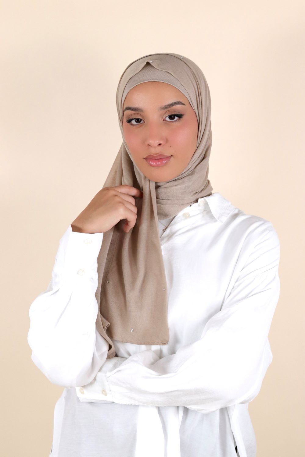 Instant Hijab With Crystal Voile Fashion