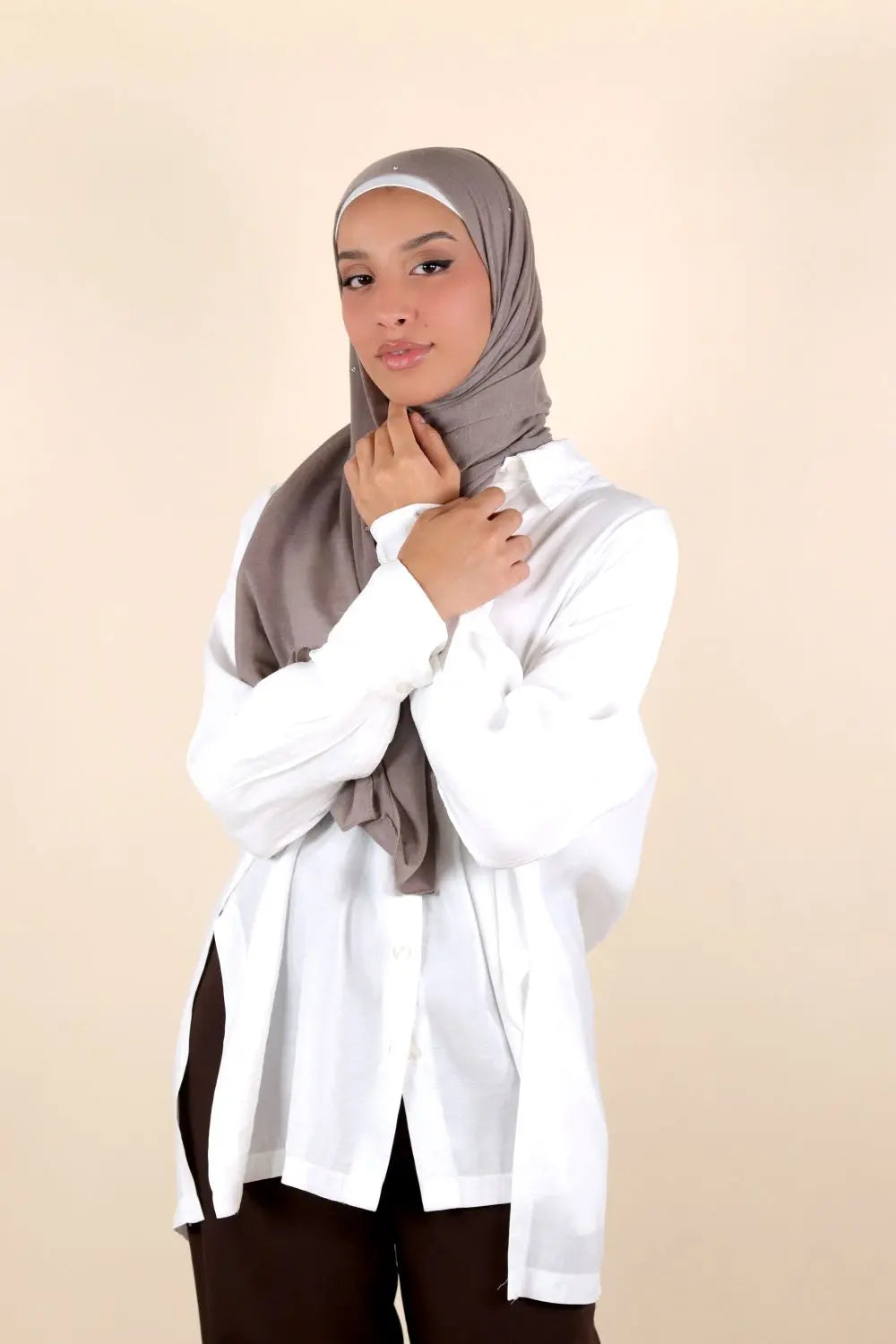 Instant Hijab With Crystal Voile Fashion