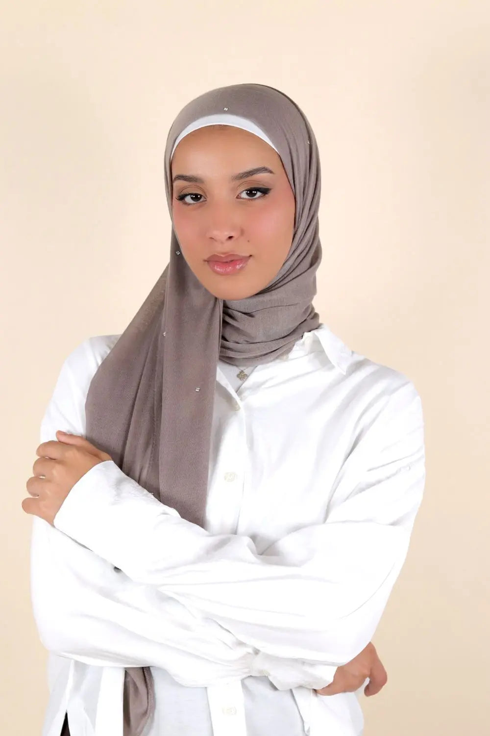 Instant Hijab With Crystal Voile Fashion