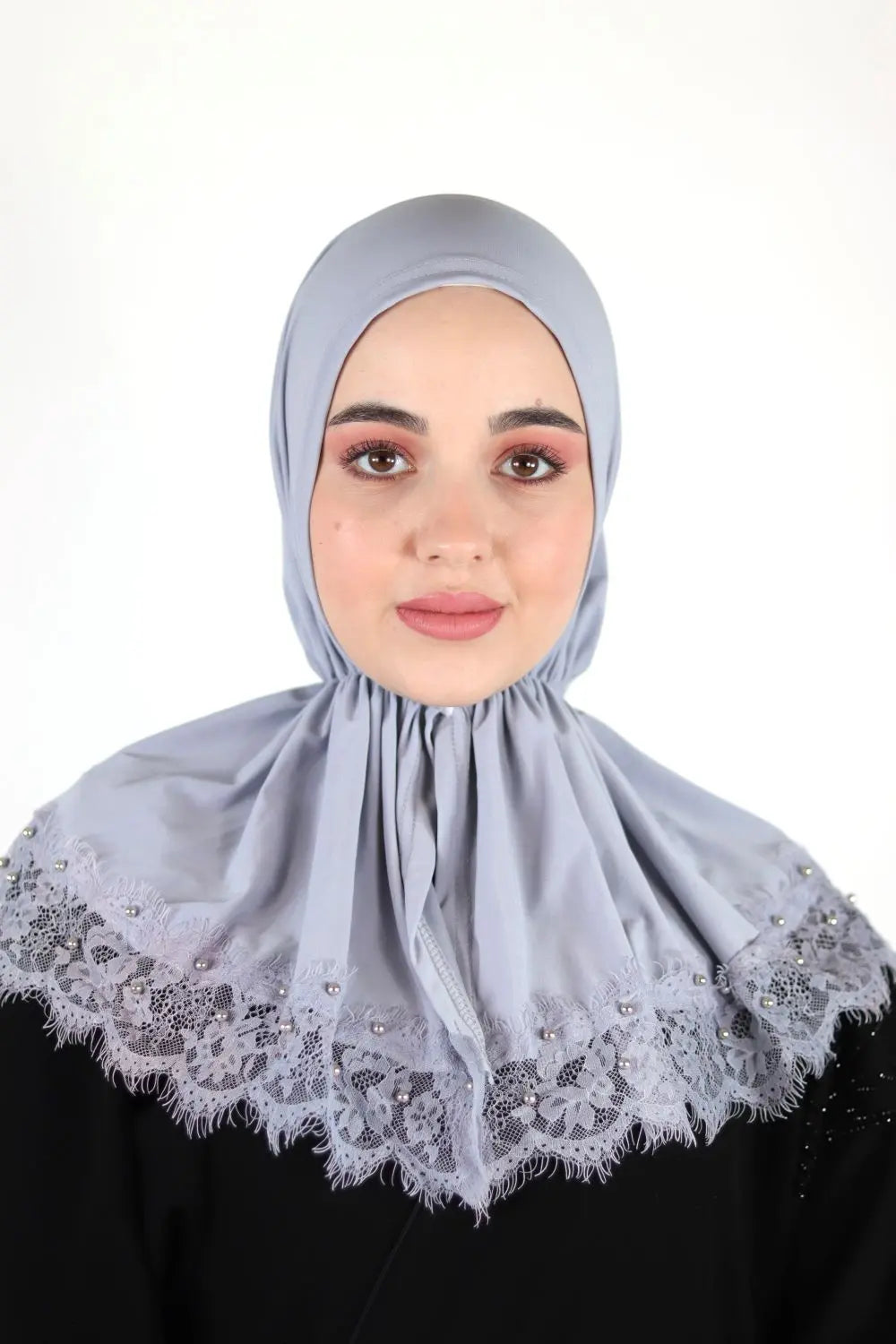 Instant Hijab With Lace Voile Fashion