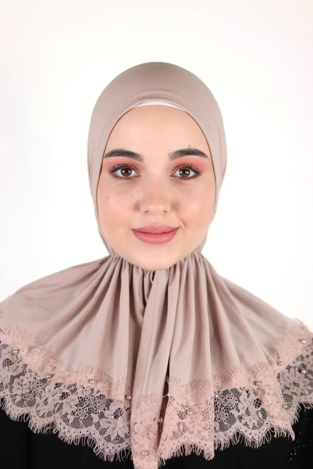 Instant Hijab With Lace Voile Fashion