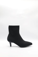 Kitten Heel Boot Voile Fashion