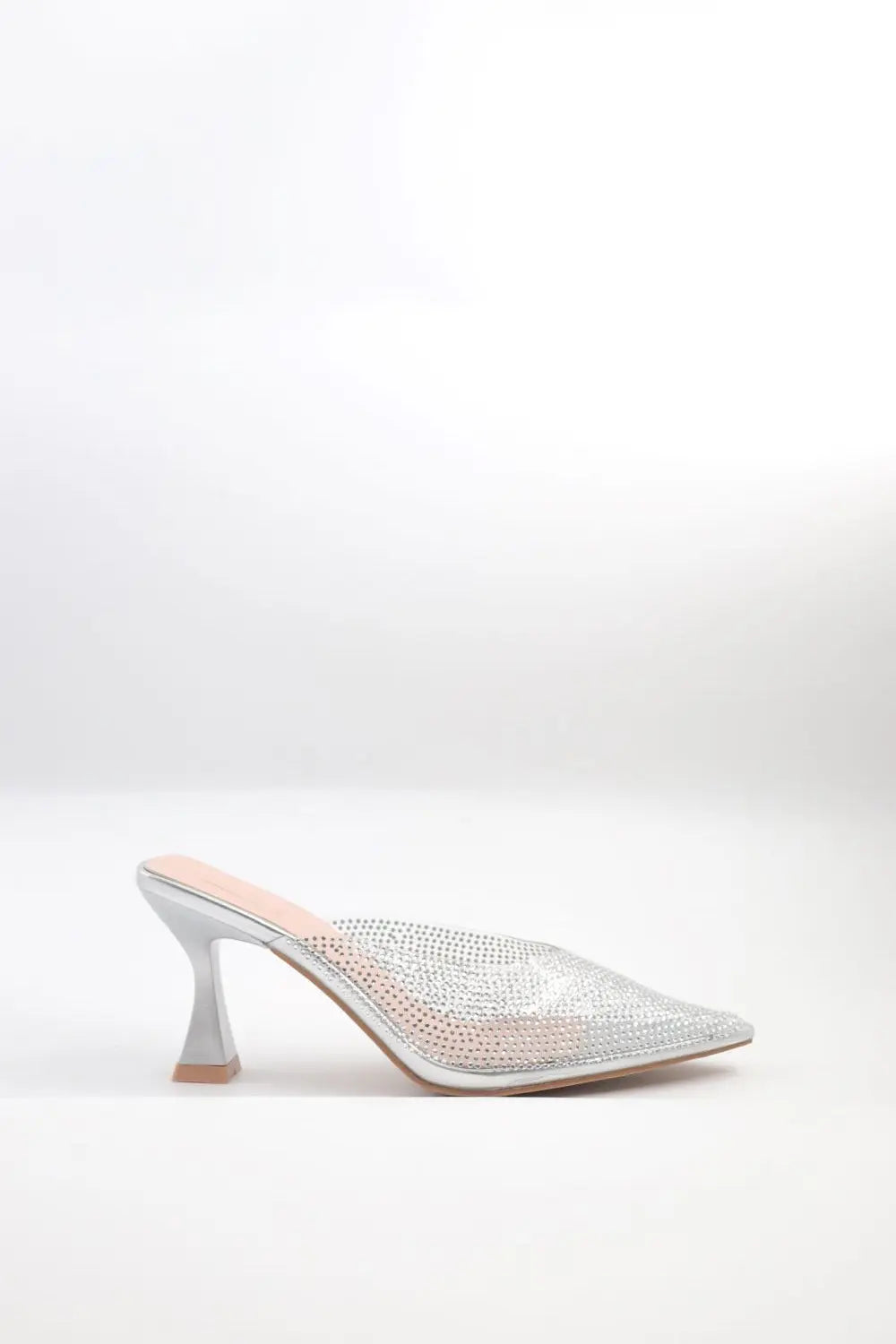 Kitten Heel Mule Voile Fashion