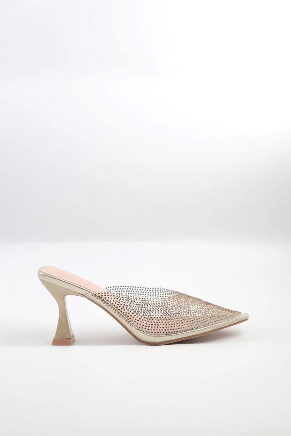 Kitten Heel Mule Voile Fashion