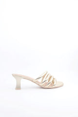 Kitten Heel Mule Voile Fashion