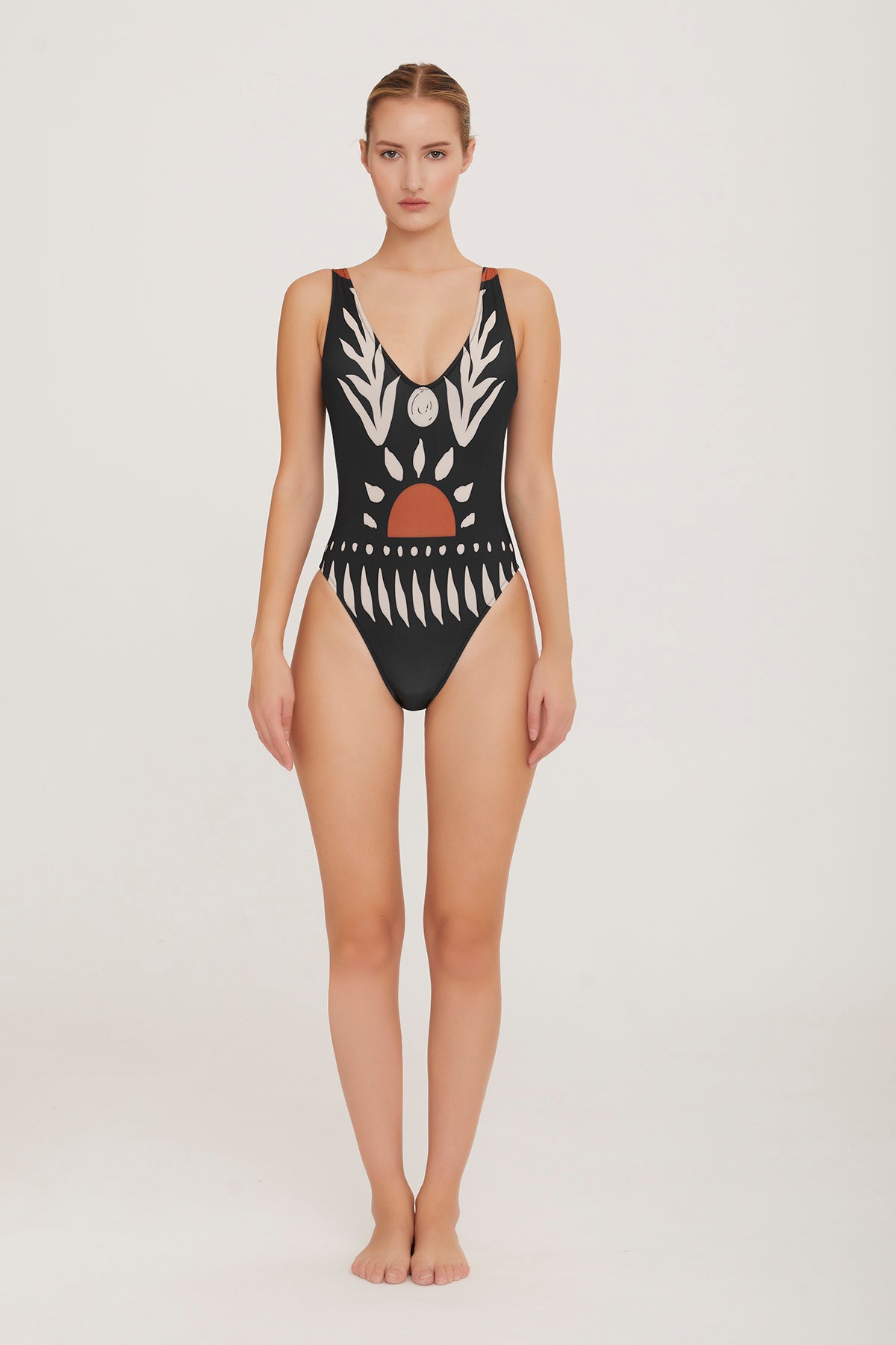 Lapieno Onepiece Swimsuit-3574 Voile Fashion