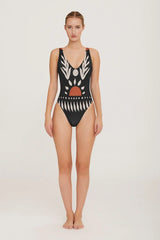 Lapieno Onepiece Swimsuit-3574 Voile Fashion