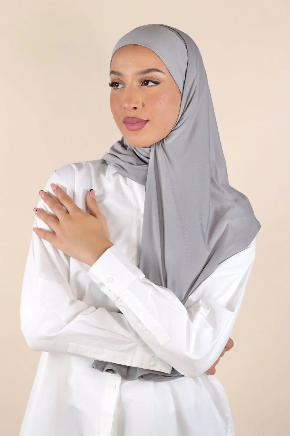 Lycra Instant Hijab Voile Fashion