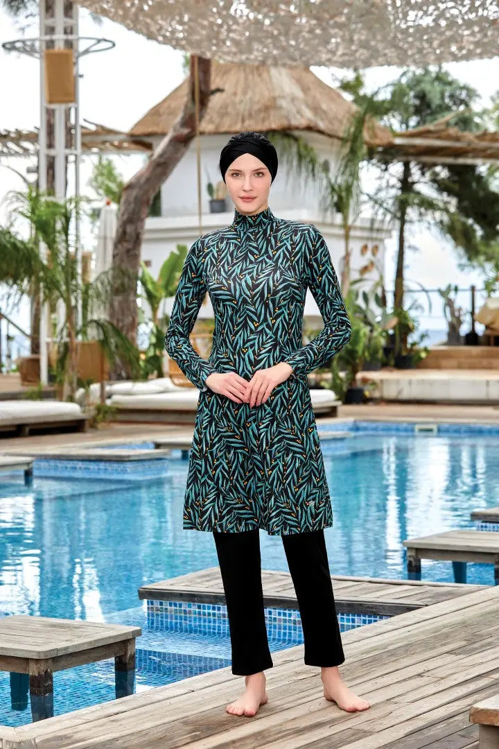 Maresiva Burkini Swimsuit 8007 Voile Fashion