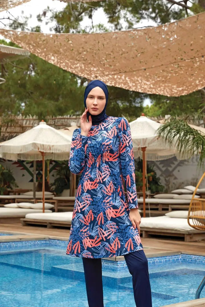 Maresiva Burkini Swimsuit 8010 Voile Fashion