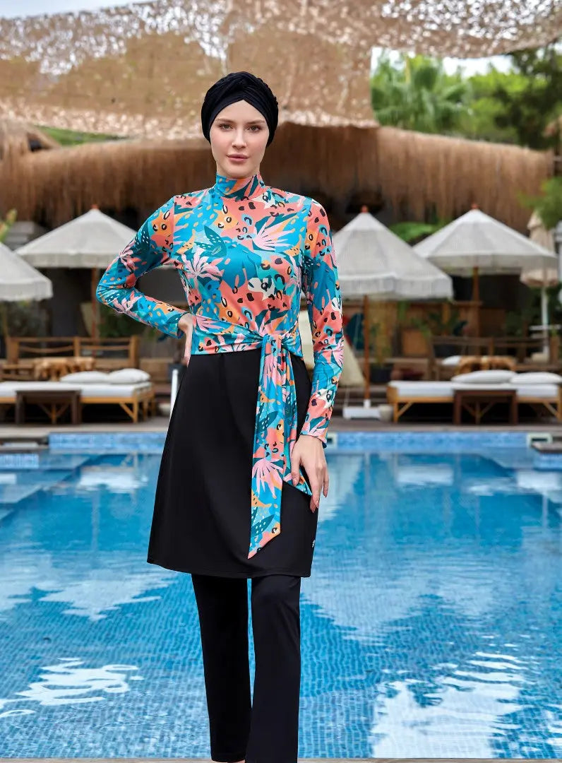 Maresiva Burkini Swimsuit 8023 Voile Fashion