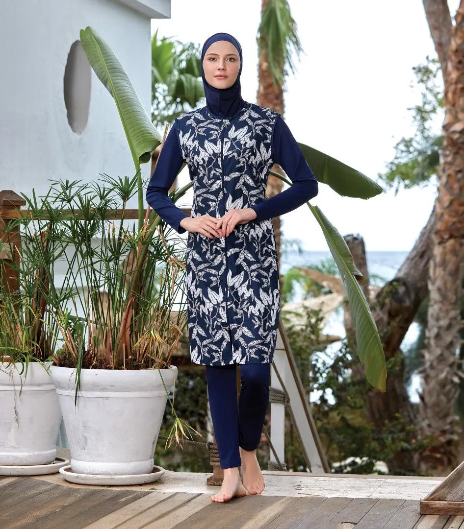 Maresiva Burkini Swimsuit-8041 Voile Fashion