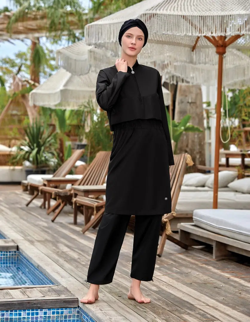 Maresiva Burkini Swimsuit-8078 Voile Fashion