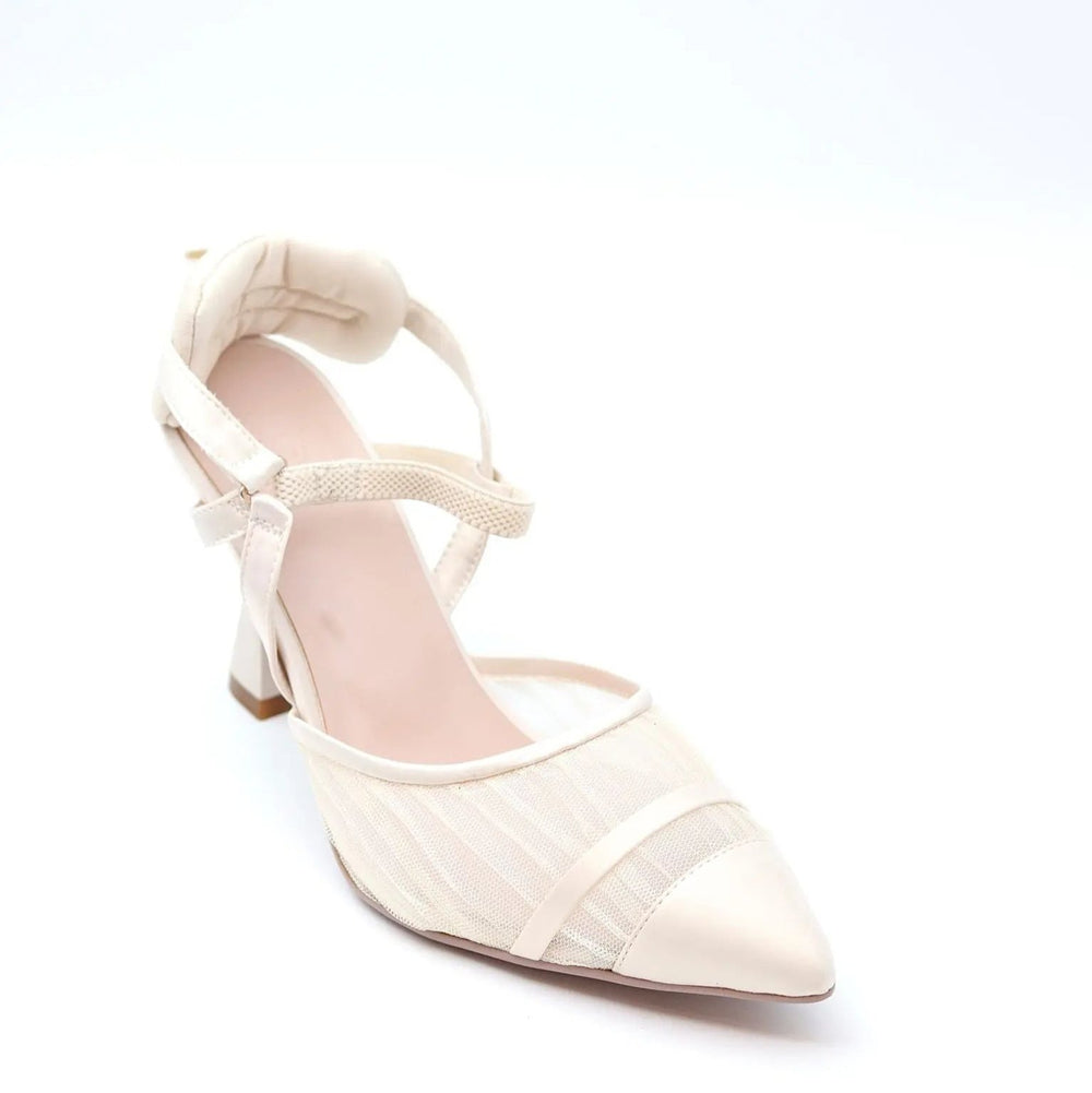 Med Heel Shoe Voile Fashion