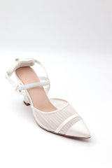 Med Heel Shoe Voile Fashion