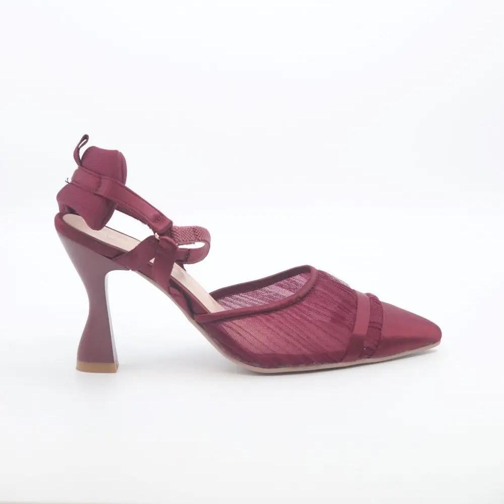Med Heel Shoe Voile Fashion