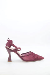 Med Heel Shoe Voile Fashion