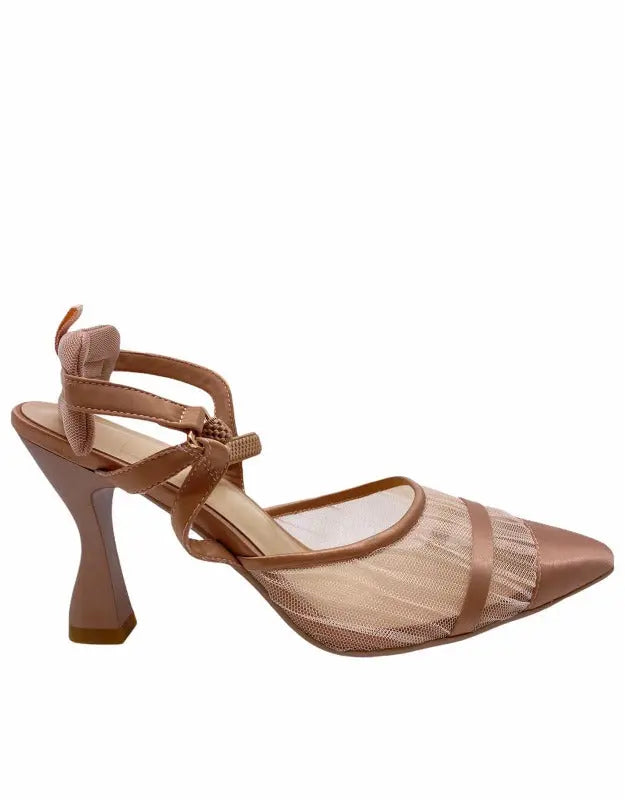 Med Heel Shoe Voile Fashion