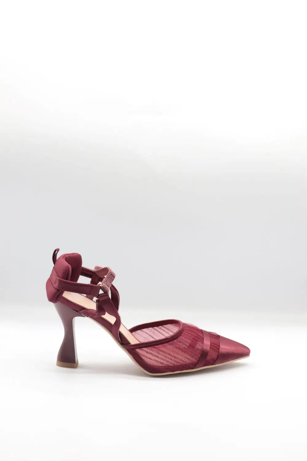 Med Heel Shoe Voile Fashion