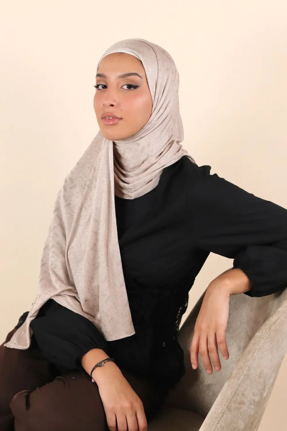 Patterned Cotton Instant Hijab Voile Fashion