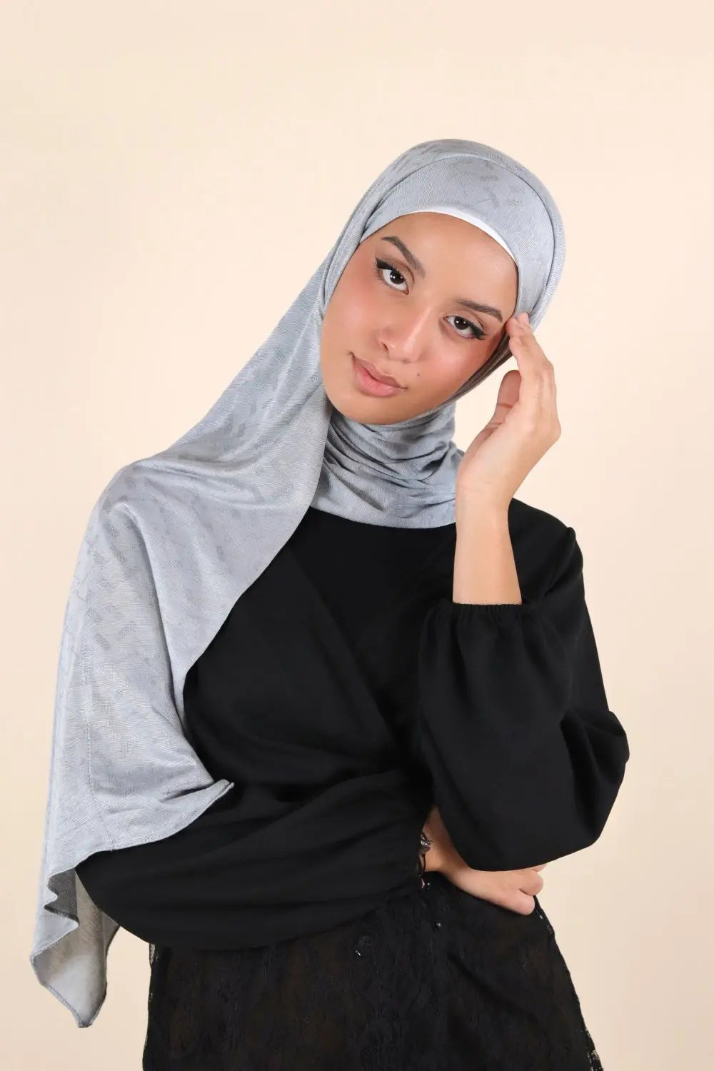 Patterned Cotton Instant Hijab Voile Fashion