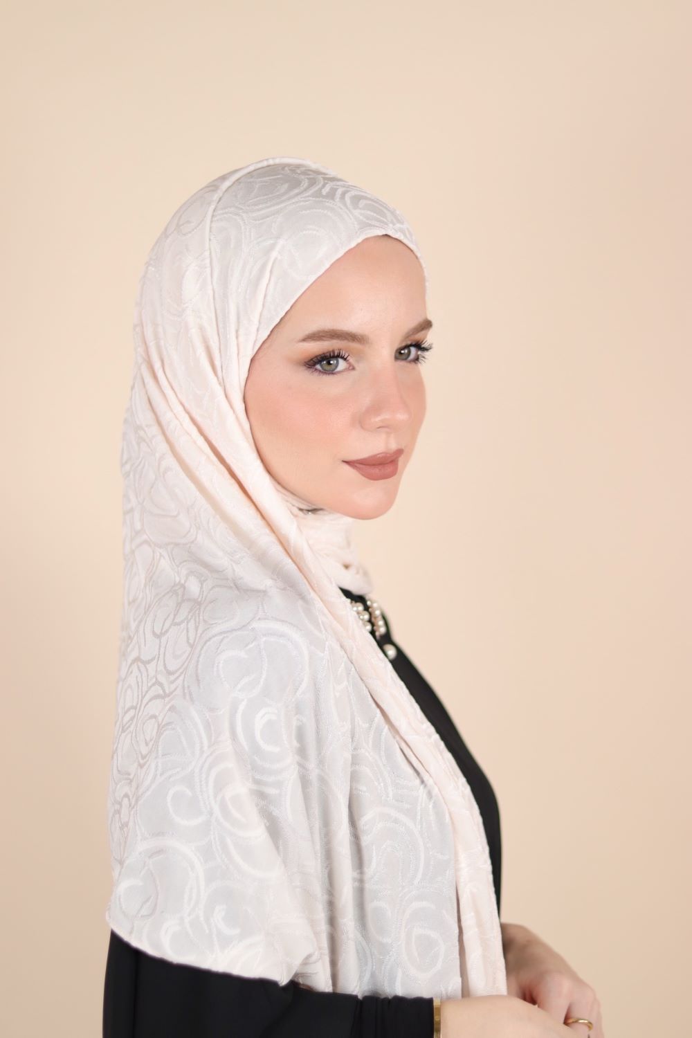 Patterned  Instant Hijab Voile Fashion