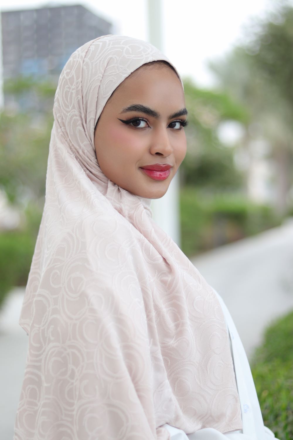 Patterned  Instant Hijab Voile Fashion