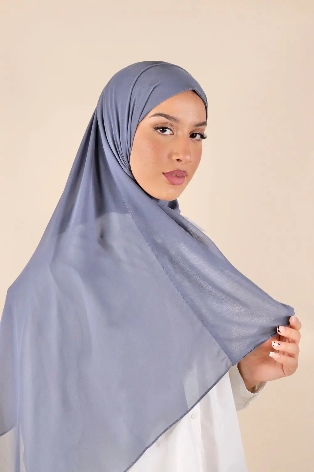 Plain Chiffon Instant Hijab Voile Fashion