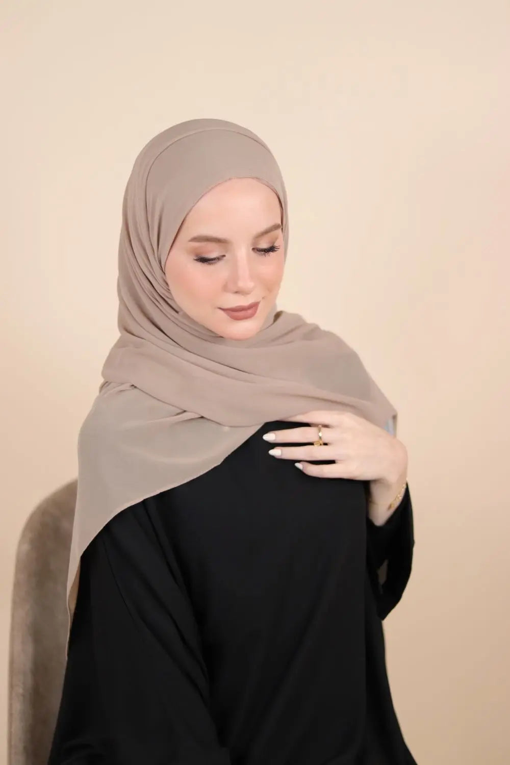 Plain Chiffon Instant Hijab Voile Fashion