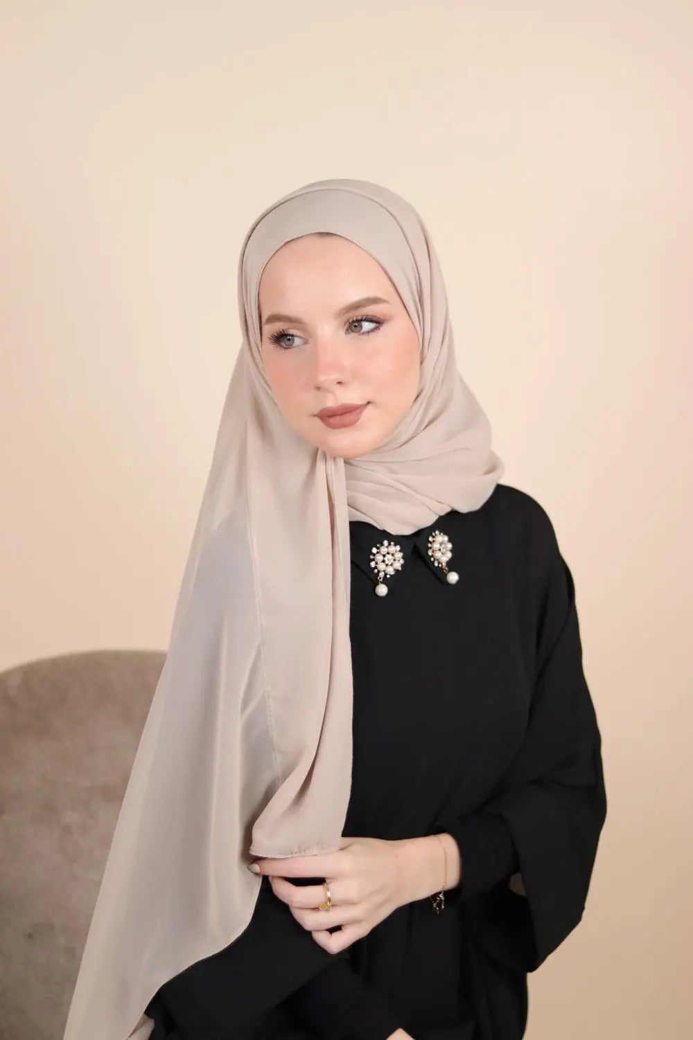 Plain Chiffon Instant Hijab Voile Fashion