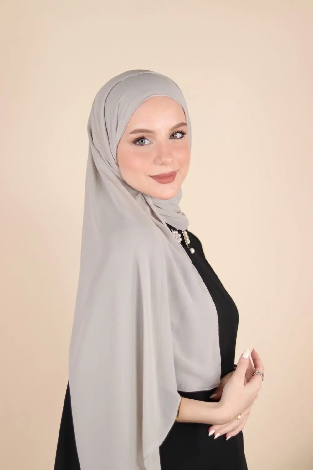 Plain Chiffon Instant Hijab Voile Fashion