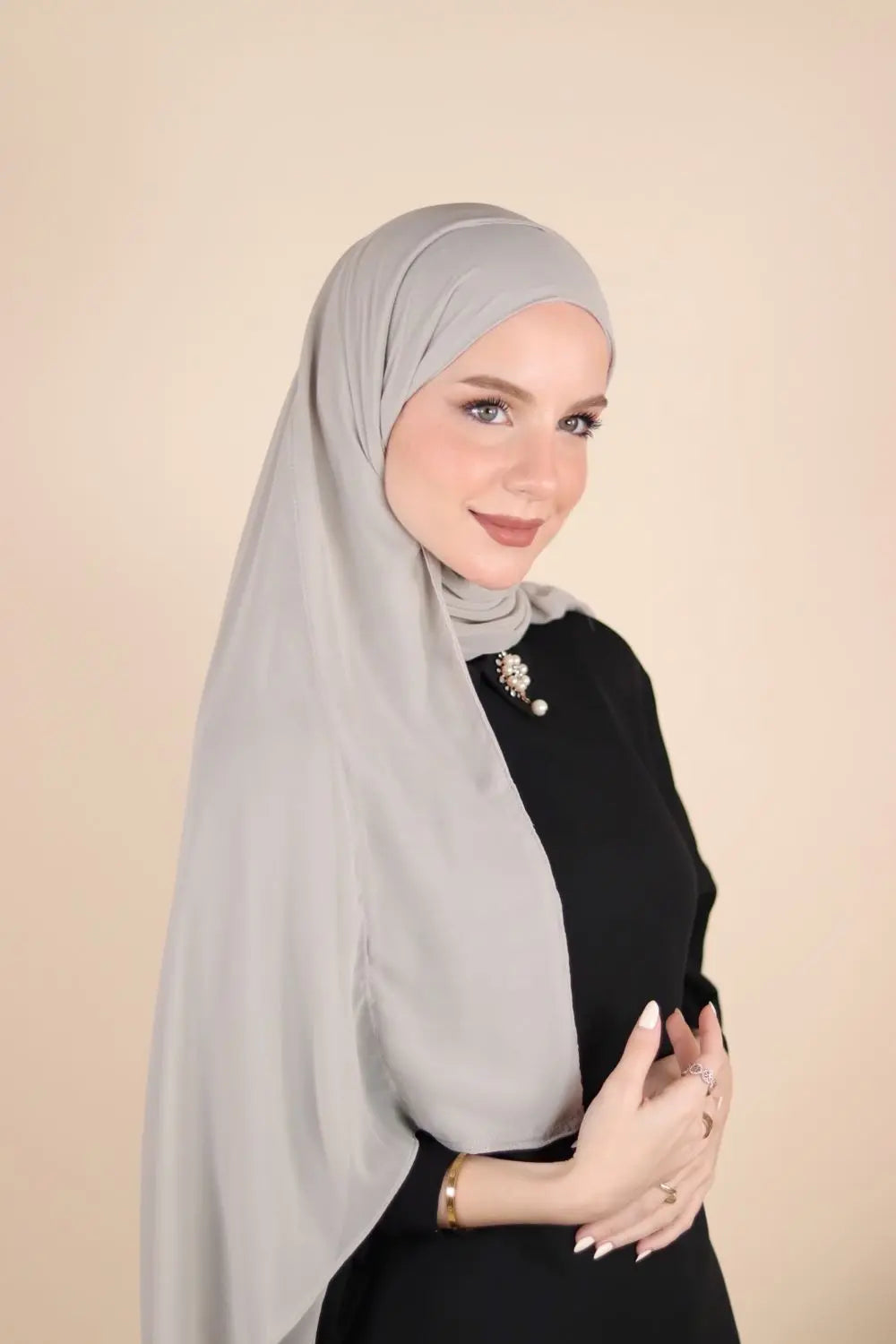 Plain Chiffon Instant Hijab Voile Fashion