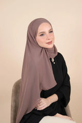 Plain Chiffon Instant Hijab Voile Fashion