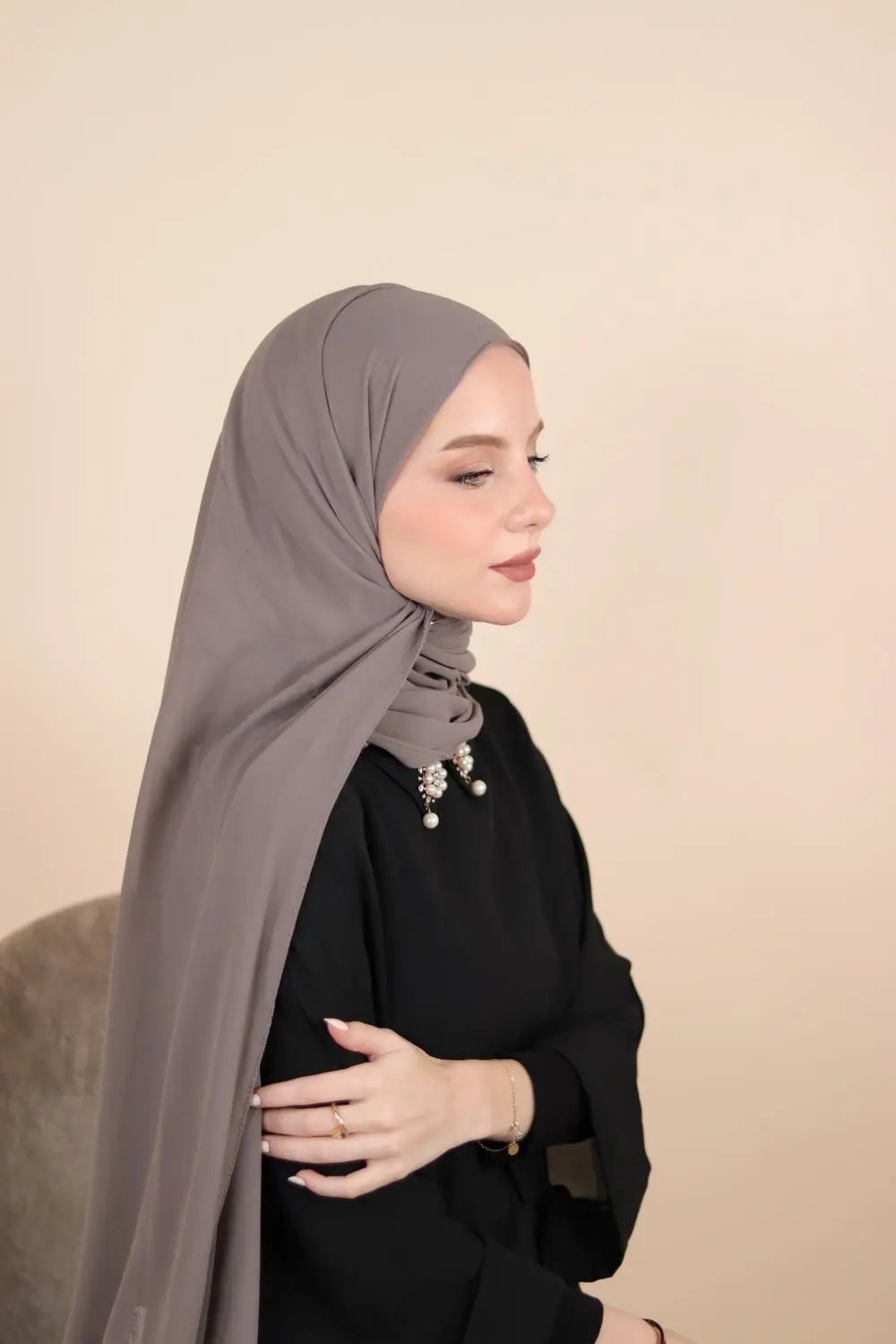 Plain Chiffon Instant Hijab Voile Fashion