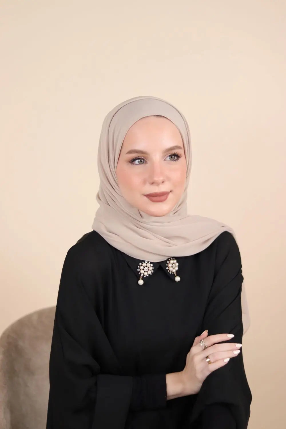 Plain Chiffon Instant Hijab Voile Fashion