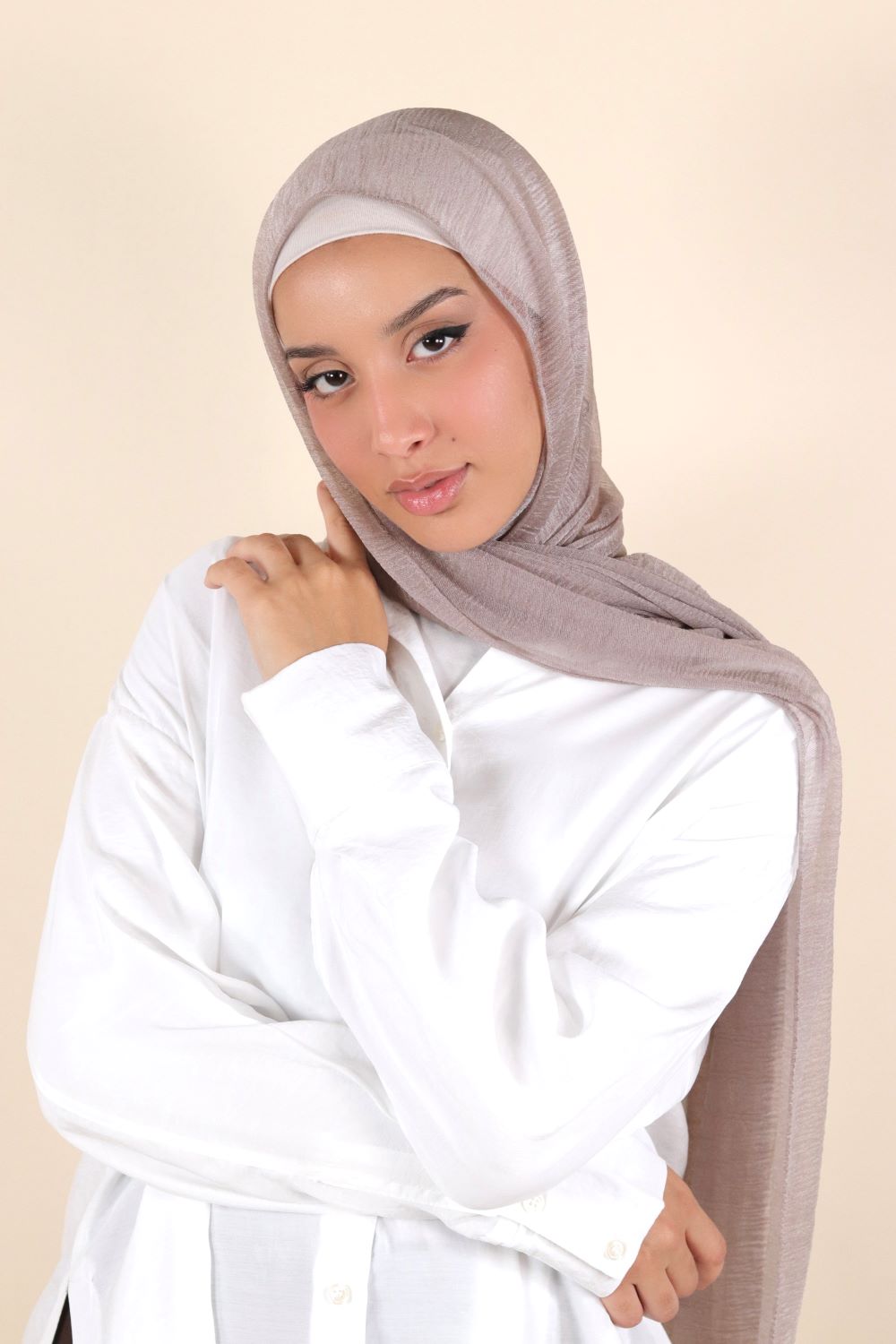 Plain Line Cashmere Hijab Voile Fashion