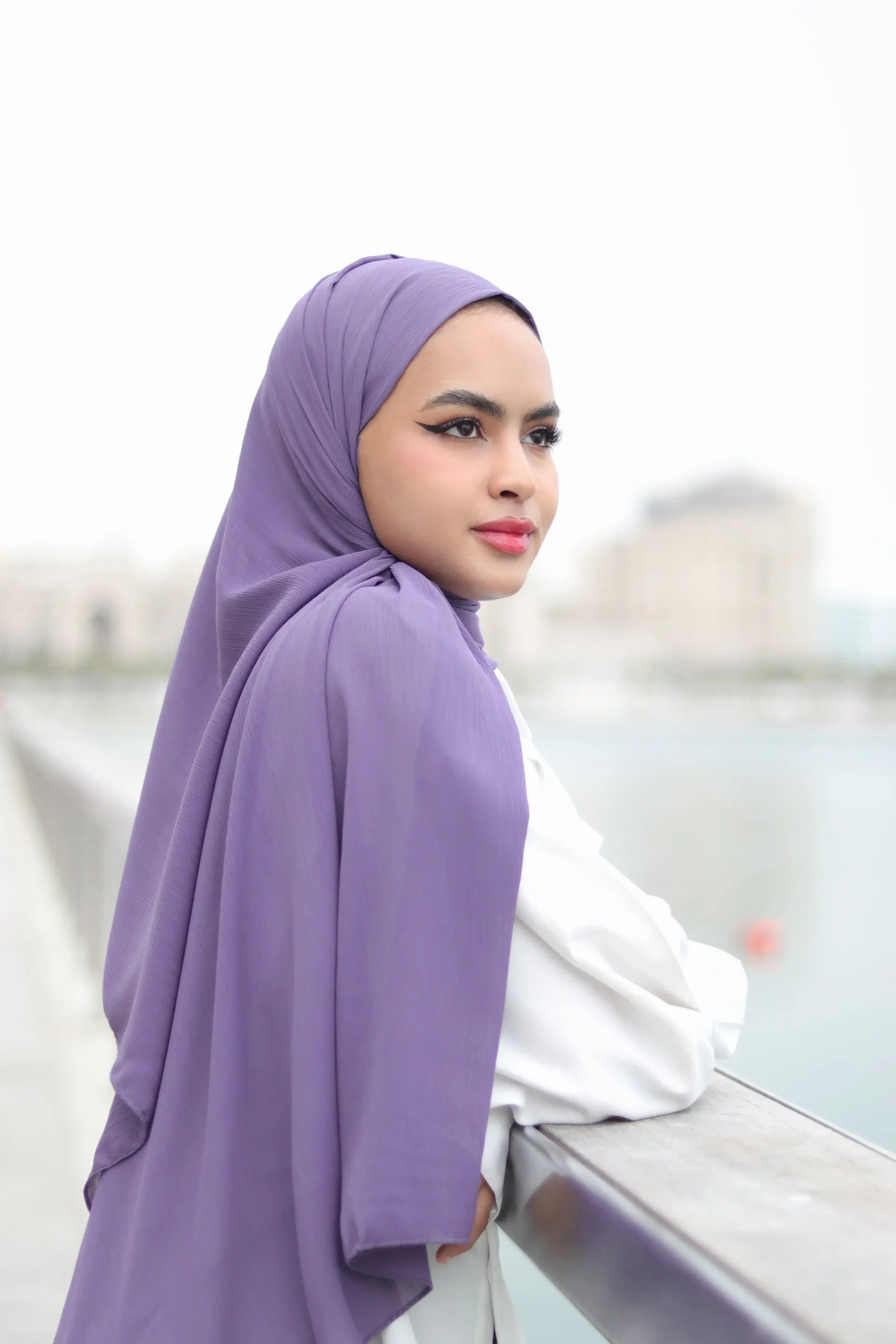 Pleated Hijab Voile Fashion